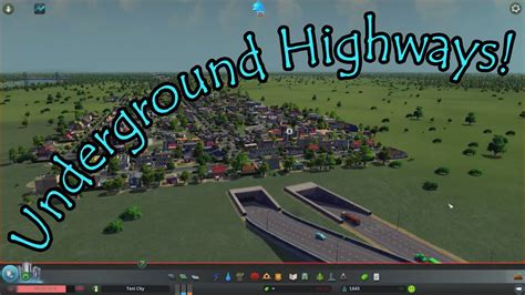 Designing Underground Highways Cities Skylines Youtube