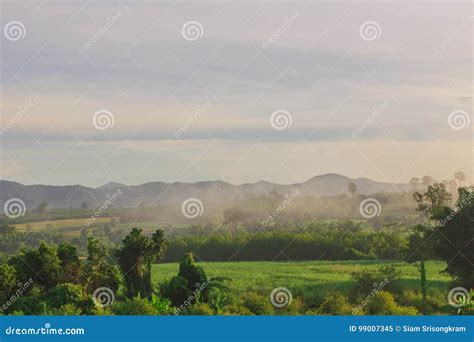 Morning mountain view stock image. Image of blue, landscape - 99007345