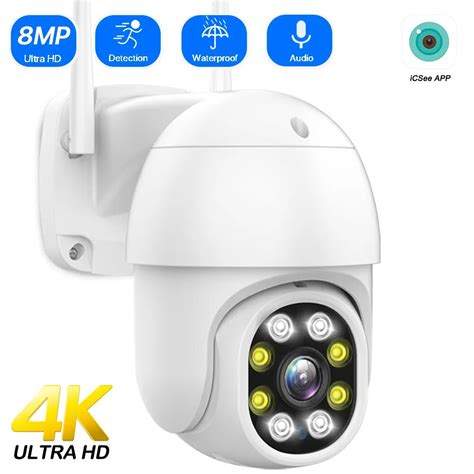 Cam Ra De Surveillance D Me Ext Rieure PTZ IP WIFI HD 3MP 8MP 1080P