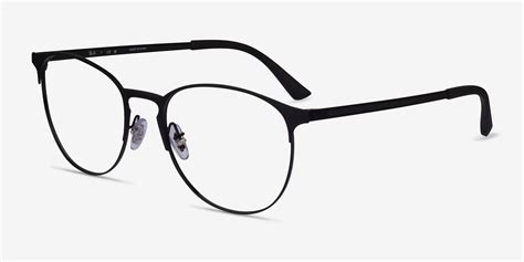 Ray-Ban RB6375 - Round Matte Black Frame Eyeglasses | Eyebuydirect