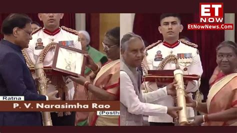 President Droupadi Murmu Confers Bharat Ratna To LK Advani PV