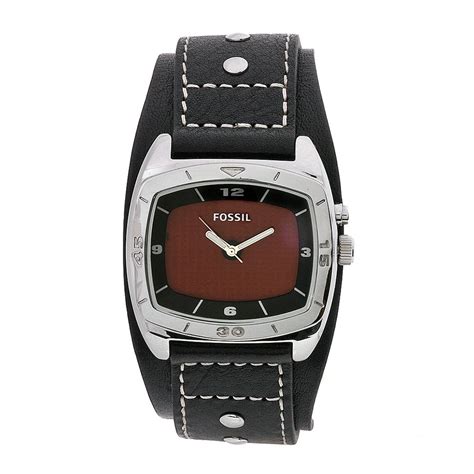 Fossil Men S AM3696 Kaleido Quartz Interchangeable Black Red Dial Watch