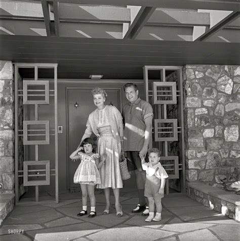 Lucille Ball & Desi Arnaz with children Desi Jr. and Lucie, Palm ...