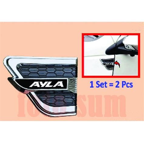 Jual Side Vent Hitam Chrom Mobil Ayla Shopee Indonesia