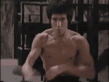 Bruce Lee Nunchaku Pose