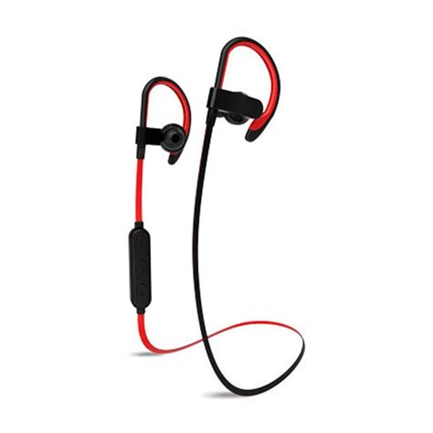 Deportes Inal Mbricas Gancho Para La Oreja Auriculares Bluetooth Rojo