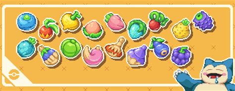 Pokemon Sleep Berries Redrawn For Iconsthrowablesetc Cheshires