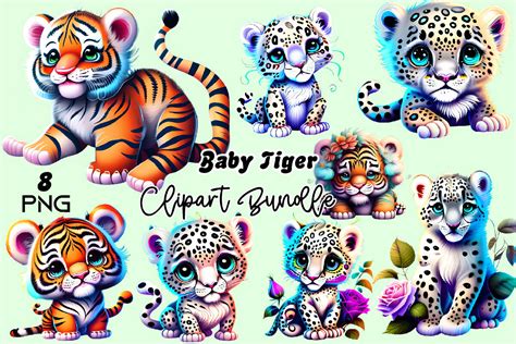 Baby Tiger Sublimation Clipart Graphic By Sublimation Bundle Creative