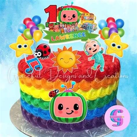 Cocomelon Printable Cake Topper Set Shopee Philippines Images And Porn Sex Picture