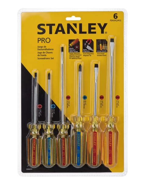 JUEGO DE DESTORNILLADORES STANLEY 6 PZAS STHT69170 Ochoa