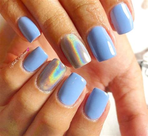 40 Hermosas Ideas Para Uñas Azul Cielo 💙💙💙 Lamasdiosa Lifestyle