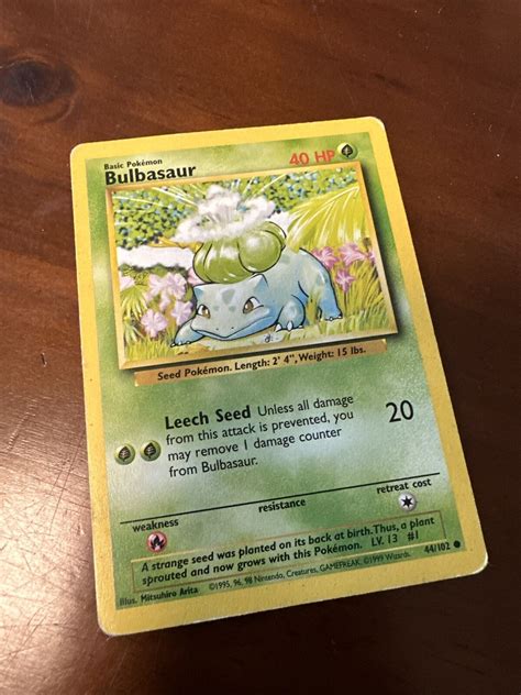 Original Bulbasaur Card