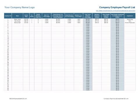 19+ Free Payroll Template - Word Excel Formats