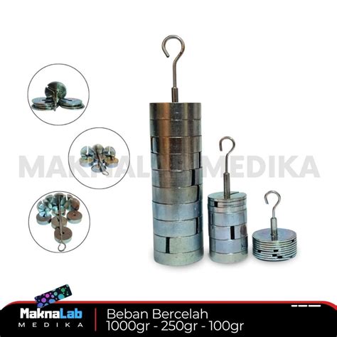 jual beban bercelah  percobaan fisika  beban bercelah