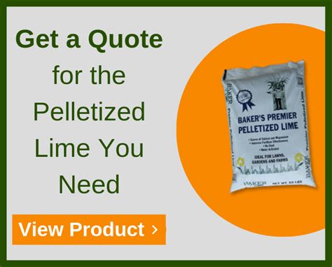 With sales of pelletized lime experiencing two to threefold increases ...