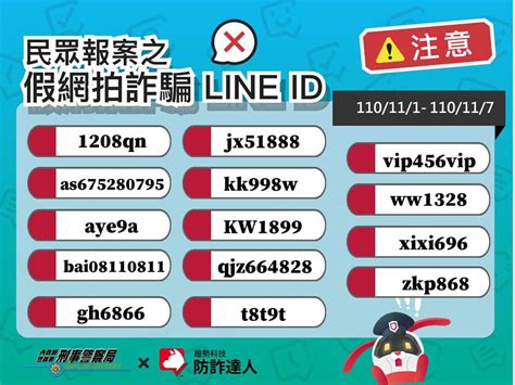 【防詐騙宣導】公布110 11 110 11 7「千萬別加好友」的假網拍 詐騙line Id！！！ 校安中心校安中心