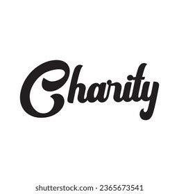 Charity Text On White Background Stock Vector (Royalty Free) 2365673541 ...