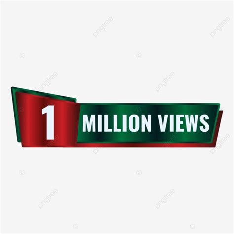 1 Million Views Celebration Clipart Vector Celebration Clipart 1 Million 1 Million Views Png