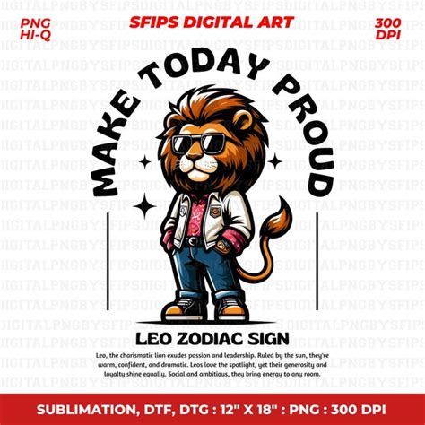 Leo Zodiac Sign Etsy