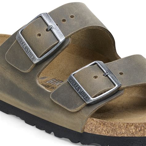 Arizona Oiled Leather Faded Khaki Birkenstock