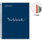 Cuaderno Profesional Rayas Hojas Azul Marino Papeler A Lumen