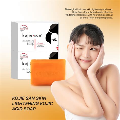 Kojie San Kojic Acid Skin Whitening And Lightening Soap Review Sale