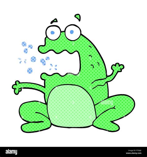 Freehand Drawn Cartoon Burping Frog Stock Vector Image And Art Alamy