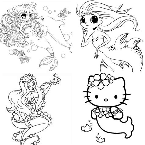 20 Free Mermaid Coloring Pages for Kids and Adults