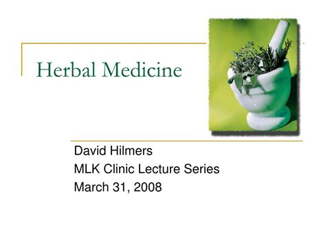 Ppt Herbal Medicine Powerpoint Presentation Id589367