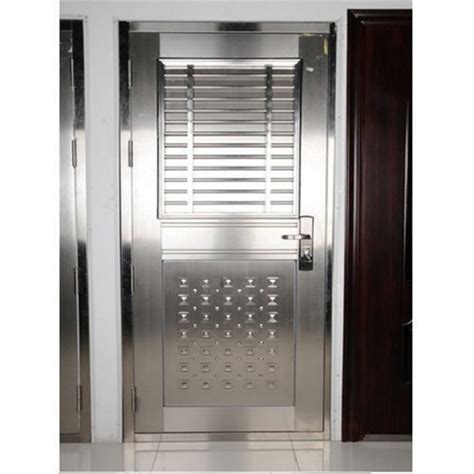 A Feet Left Lock Handle Modern Design Stainless Steel Security Doors