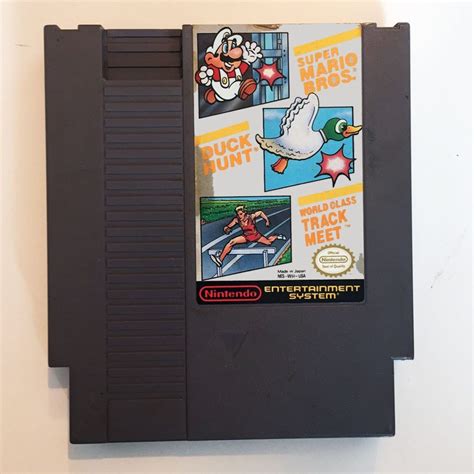 Super Mario Bros Duck Hunt World Class Track Meet 3 In 1 Cart With