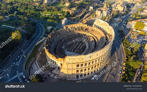 colosseum rome italy showcasing ancient amphitheaters stock photo