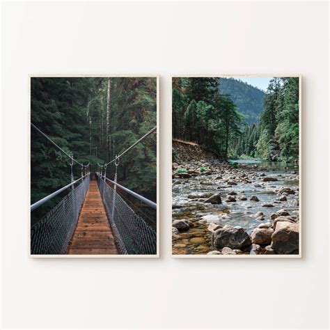 Forest Wall Art Set of 2 Prints Forest Decor Nature Poster - Etsy