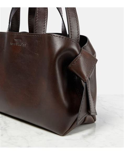 Acne Studios Musubi Medium Leather Shoulder Bag In Brown Lyst