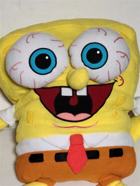 Vintage Nickelodeon Spongebob Squarepants Large Plush With Bulging Eyes Hot Sex Picture