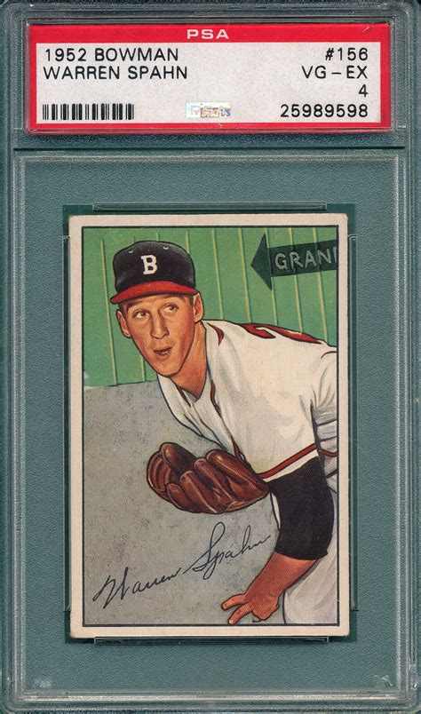 Lot Detail Bowman Warren Spahn Psa