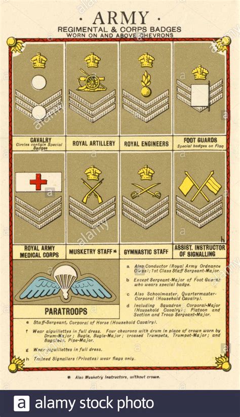 British Military Rank Chart