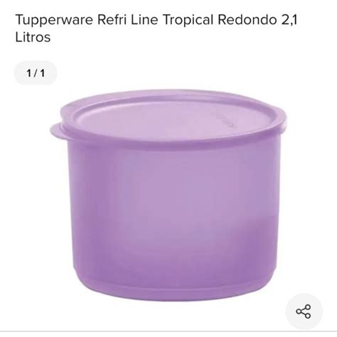 Tupperware Refri Line Tropical Redondo Litros Original Shopee