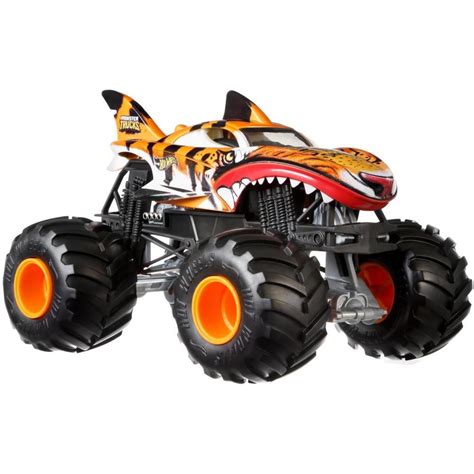 Hot Wheels Monster Trucks Scale Tiger Shark Wreak Walmart