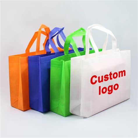 Wholesale Custom Logo Eco Laminated Reusable Non Woven Printed Tote