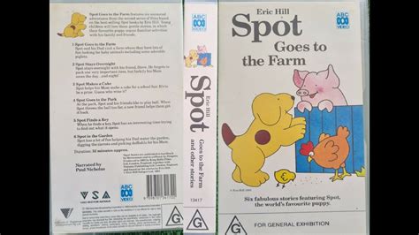 Spot Goes To The Farm Australian Vhs Youtube