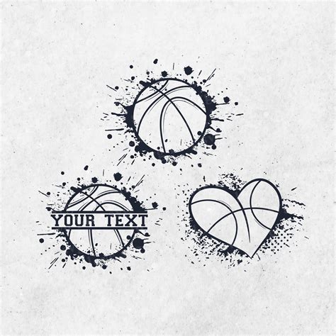 Paint Splatter Basketball SVG Paint Splatter Sublimation Basketball Svg