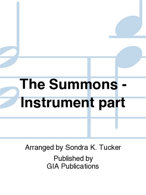 The Summons - Instrument edition by Sondra K. Tucker - Violin - Sheet Music | Sheet Music Plus