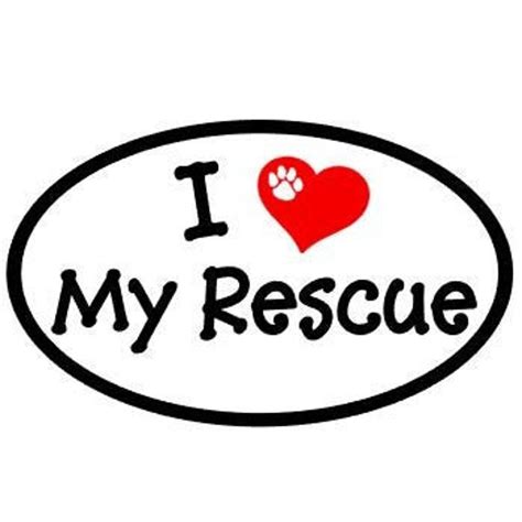 I Love My Rescue Dog Etsy