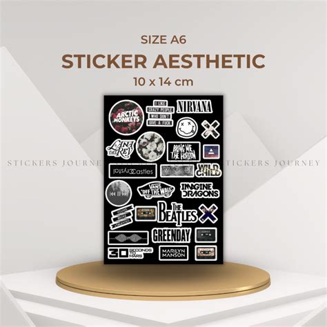 Jual Stiker Aesthetic Part Stiker Aesthetic Deco Planner Album