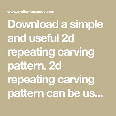 Download A Simple And Useful 2d Repeating Carving Pattern 2d Repeating