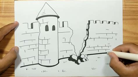 Castle Wall Drawing