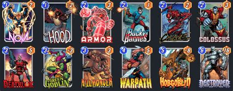 Tier List Des Meilleurs Decks De Marvel Snap Gamosaurus