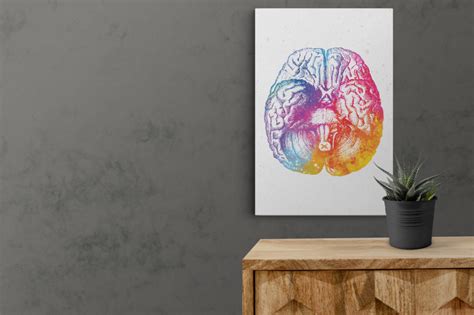 Floral Brain Anatomy Art - MedArts | Medical Art Store