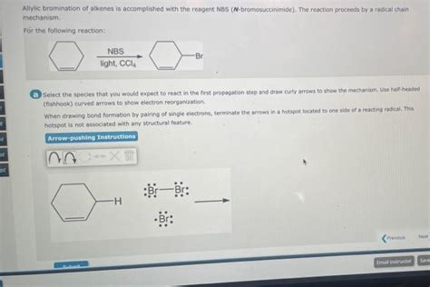 Solved Allylic Bromination Of Alkenes Is Accomplished Wi